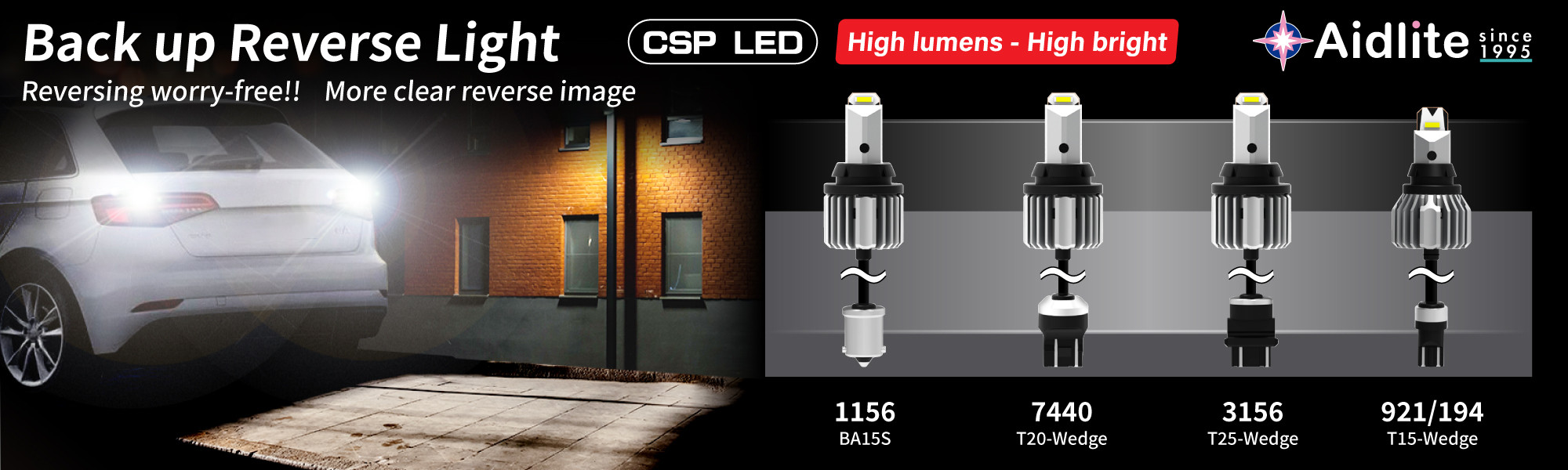 Back up reverse light bulb