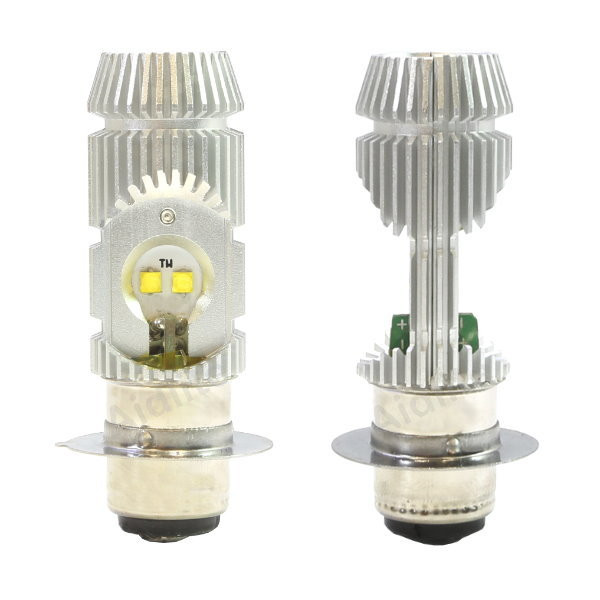 2Pcs Motorbke LED Headlght Bulb P15D PX15D T19 P15-25-1 H6M H/Lo - Foto 6